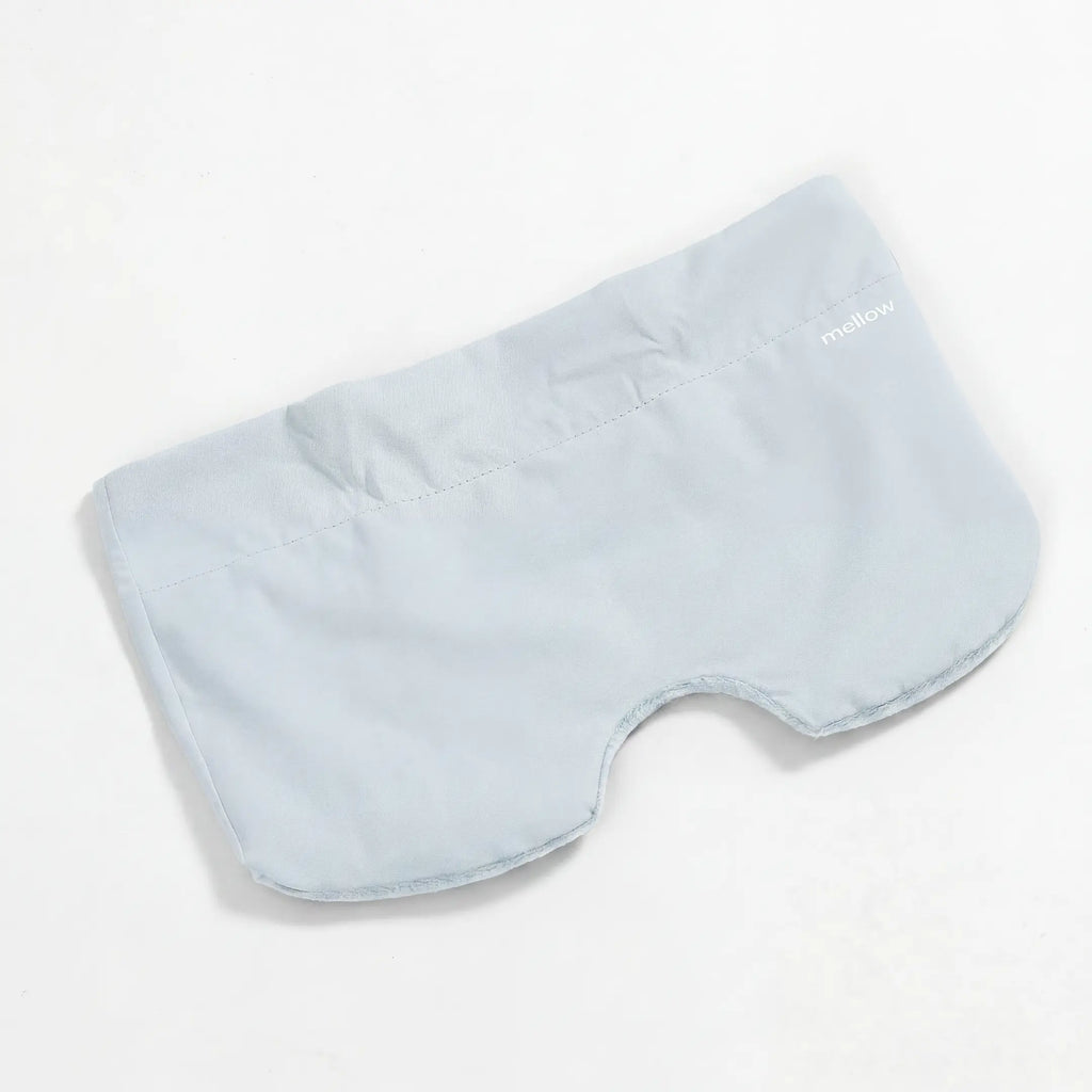Mellow Sleep | Lights Out Weighted Eye Mask – Strapless 360° Wraparound Sleep Mask, Deep Pressure Relaxation Eye Mask for Better Sleep, Soft Comfortable Light Blocking Eye Mask for Travel, Naps & Stress Relief - Color: Baby Blue