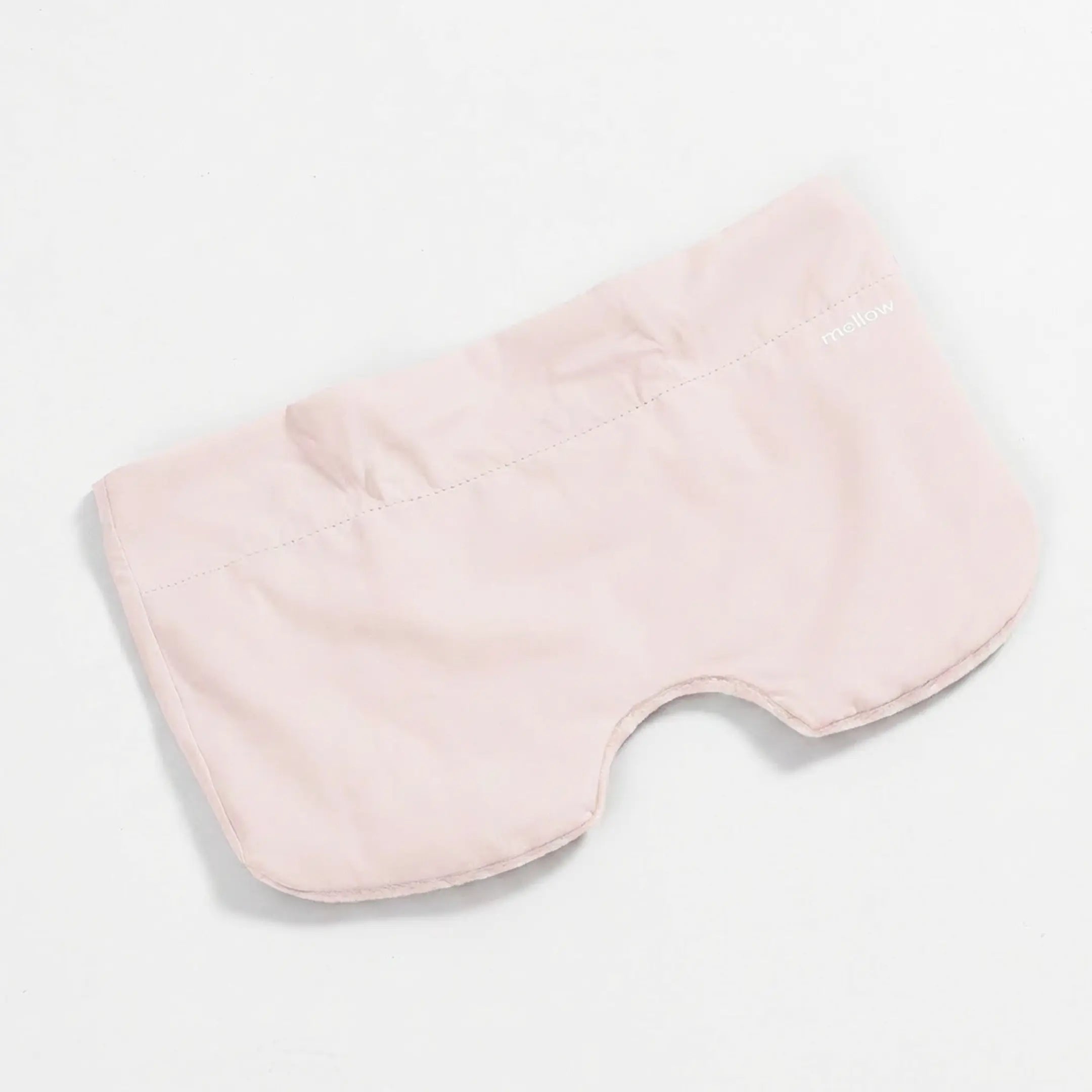 Mellow Sleep | Lights Out Weighted Eye Mask – Strapless 360° Wraparound Sleep Mask, Deep Pressure Relaxation Eye Mask for Better Sleep, Soft Comfortable Light Blocking Eye Mask for Travel, Naps & Stress Relief - Color: Pink