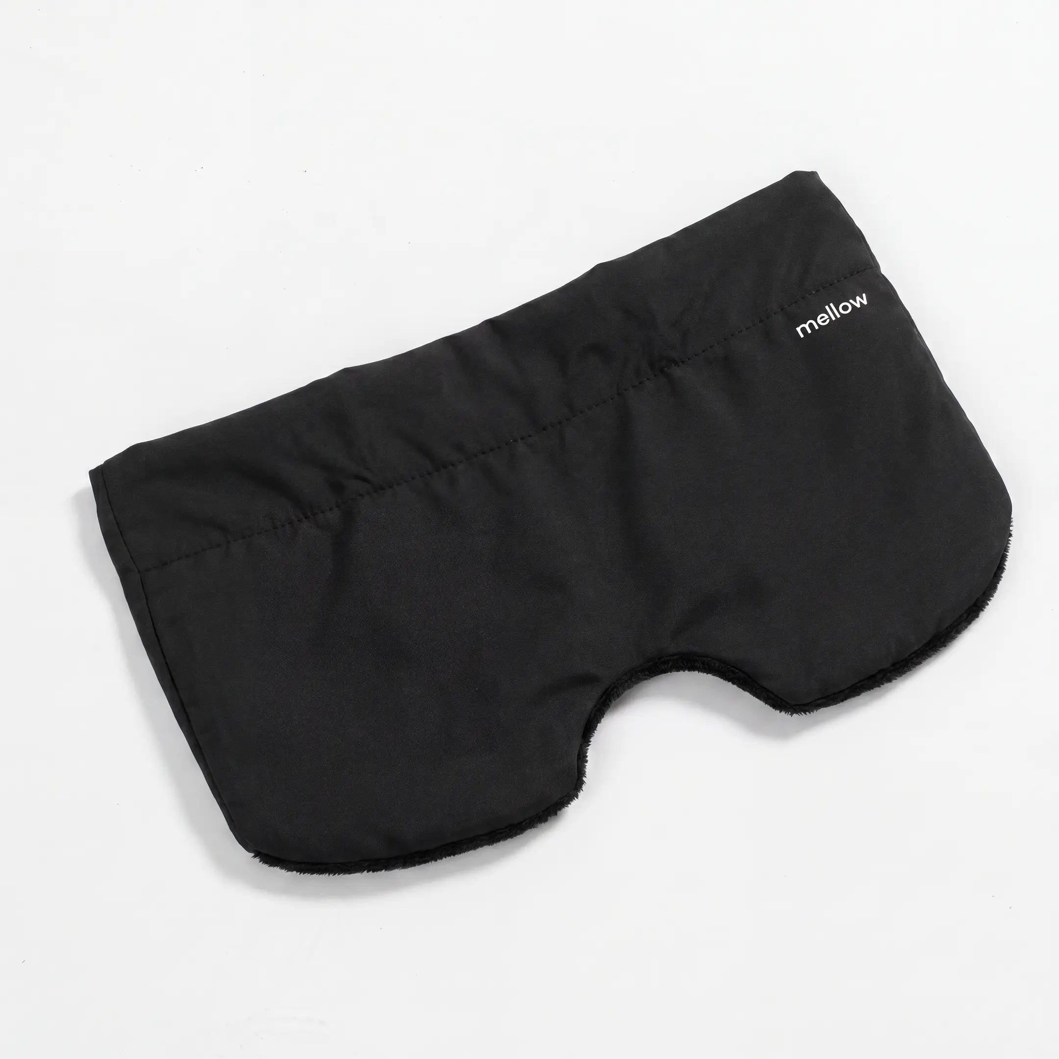 Mellow Sleep | Lights Out Weighted Eye Mask – Strapless 360° Wraparound Sleep Mask, Deep Pressure Relaxation Eye Mask for Better Sleep, Soft Comfortable Light Blocking Eye Mask for Travel, Naps & Stress Relief - Color: Black