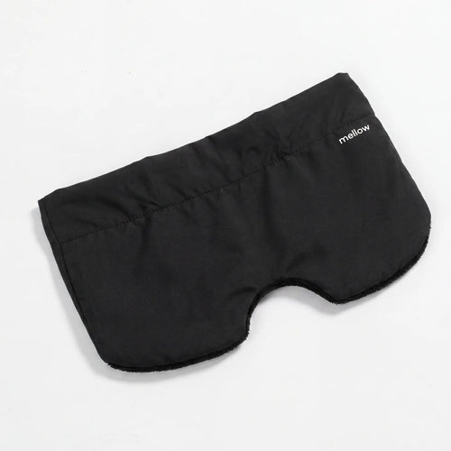 Mellow Sleep | Lights Out Weighted Eye Mask – Strapless 360° Wraparound Sleep Mask, Deep Pressure Relaxation Eye Mask for Better Sleep, Soft Comfortable Light Blocking Eye Mask for Travel, Naps & Stress Relief - Color: Black