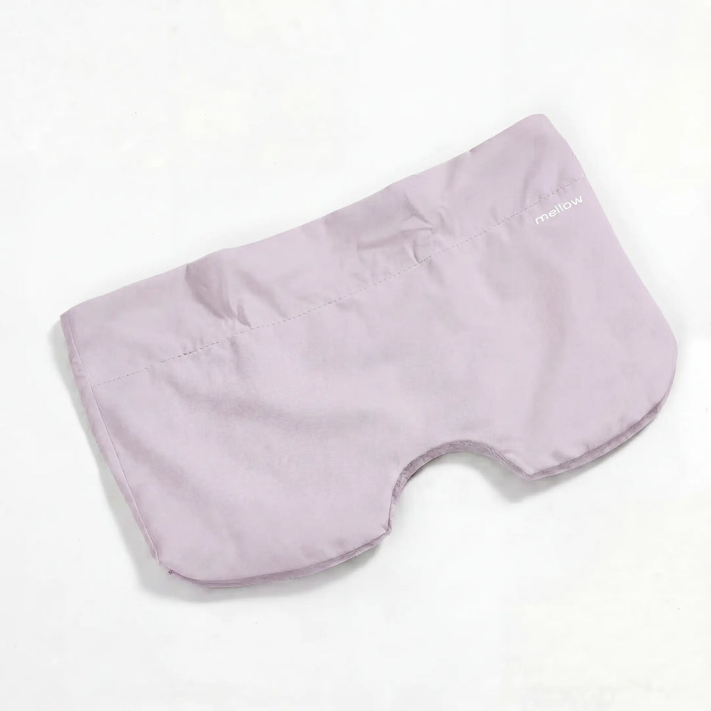 Mellow Sleep | Lights Out Weighted Eye Mask – Strapless 360° Wraparound Sleep Mask, Deep Pressure Relaxation Eye Mask for Better Sleep, Soft Comfortable Light Blocking Eye Mask for Travel, Naps & Stress Relief - Color: Lavender