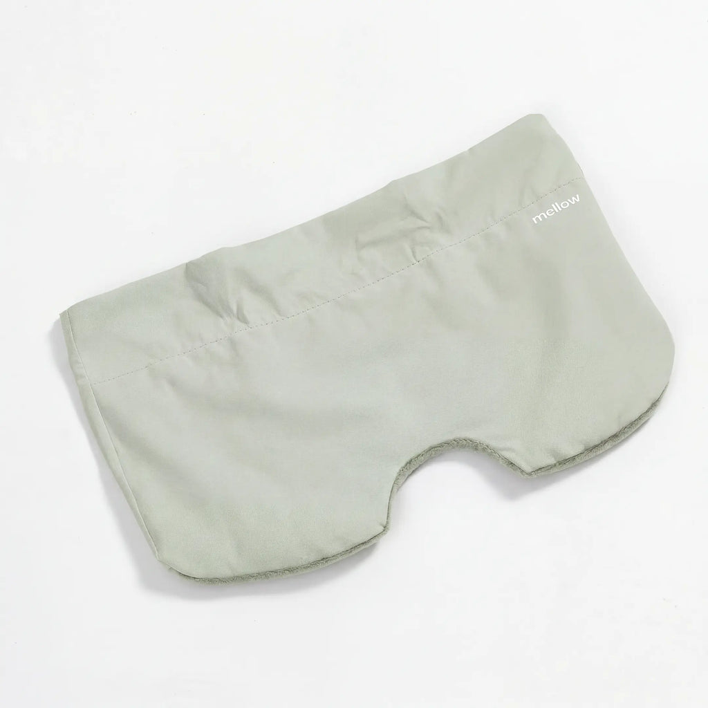Mellow Sleep | Lights Out Weighted Eye Mask – Strapless 360° Wraparound Sleep Mask, Deep Pressure Relaxation Eye Mask for Better Sleep, Soft Comfortable Light Blocking Eye Mask for Travel, Naps & Stress Relief - Color: Sage Green