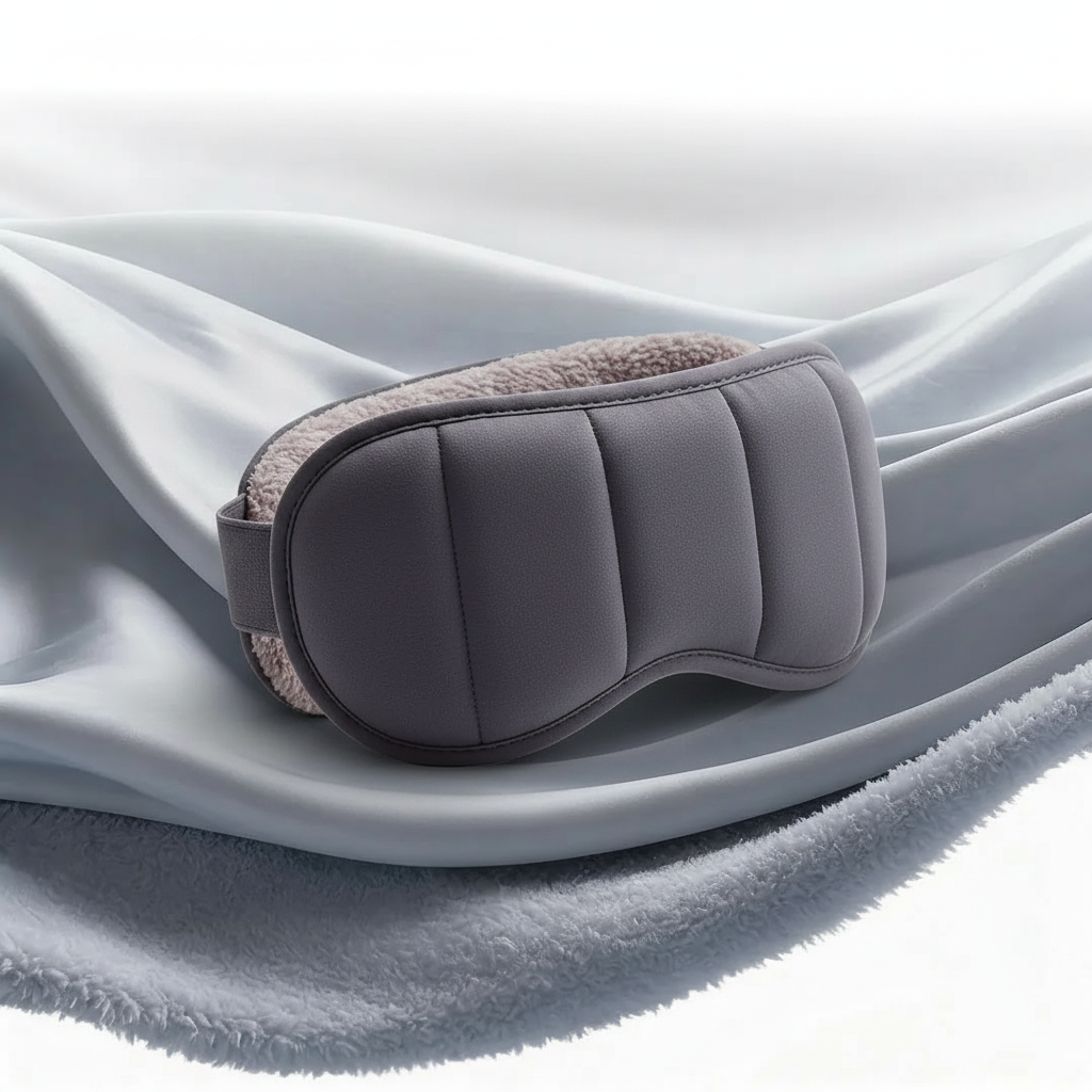 Mellow Sleep | Lights Out Weighted Eye Mask – Strapless 360° Wraparound Sleep Mask, Deep Pressure Relaxation Eye Mask for Better Sleep, Soft Comfortable Light Blocking Eye Mask for Travel, Naps & Stress Relief